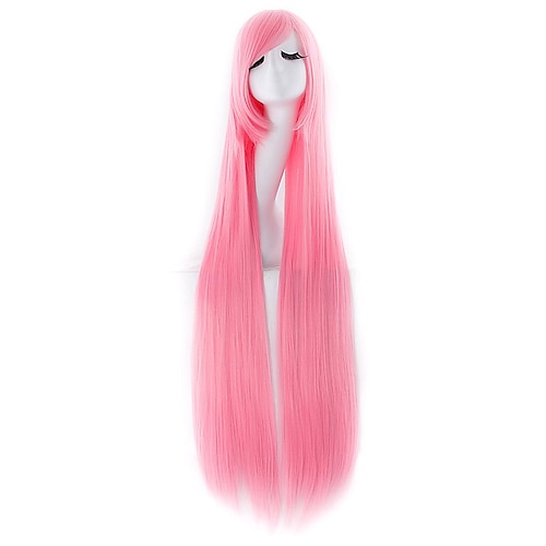 40 100cm Anime Kostüm Lange Gerade Cosplay Perücke Partyperücke Halloween Cosplay Party Perücken Image