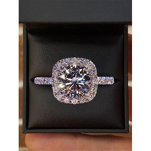 Damen Ringe Modisch Hochzeit Geometrie Ring