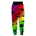 Halloween Schädel/Skelett Jogginghosen Jogginghose Anime Grafik Hosen Für Paar Herren Damen Erwachsene 3D-Druck Party Halloween