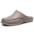 Herren Cloggs Pantoletten Hausschuhe Flip-Flops Fahrende Schuhe Halbschuhe Wanderschuhe Brautkleider schlicht Täglich EVA Atmungsaktiv Halbschuhe Dunkelbraun Schwarz Weiß Frühling Herbst