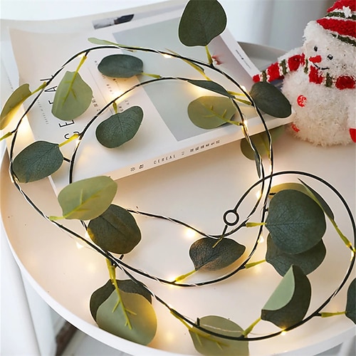elegante Hochzeitsempfangsparty, künstliche Pflanzen, LED-Lichterkette 2m, Kletterpflanze, grünes Blatt, Heim, Hochzeit, Outdoor, Efeuranken-Dekoration, Lampe zum Selbermachen, hängend, Garten, Image