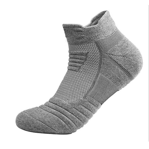 Herren 3 Paare Socken Ankle Socken Sportsocken Niedrig geschnittene Socken Schwarz Weiß Farbe Glatt Outdoor Freizeitskleidung Urlaub Dünn Frühling Sommer Modisch Sport Image