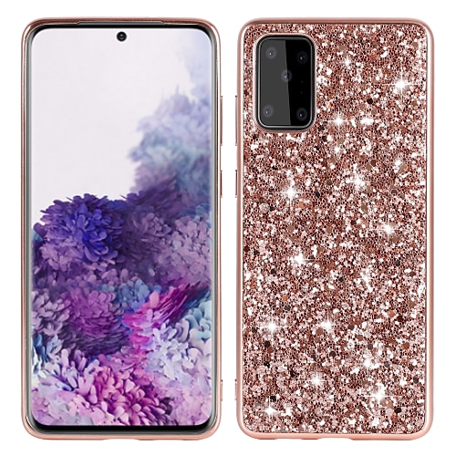 Handy Hülle Handyhüllen Für Samsung Galaxy S25 S24 S23 S22 S21 FE S21 Ultra Plus A34 S20 A32 A52 Rückseite Glitzer Glanz Glitzernd TPU Image