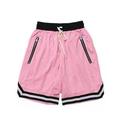 Herren Basketball-Shorts Kurze Sporthose Sport Shorts Sport Basketball Laufen Bequem Kordelzug Elastische Taille Farbblock Knielänge Gymnastik Sportkleidung Schwarz Weiß Mikro-elastisch