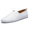 Herren Loafer Slip On Übergrössen Handgefertigte Schuhe Komfort Schuhe Wanderschuhe Klassisch Brautkleider schlicht Outdoor Täglich Leder Atmungsaktiv Halbschuhe Blaue Mulde Schwarze Mulde Weiße