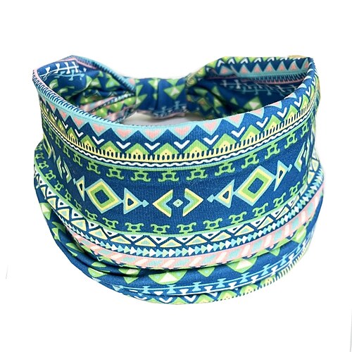 Haarbänder für Damen, afrikanische bedruckte Muster, breiter Rand, elastisch, zum Knoten, Sport, Yoga, Stirnbänder, Damen-Kopfbedeckung, Haar-Accessoires