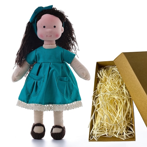 Waldorfpuppe mit Baumwollkörper, Künstlerpuppe, handgefertigte Mini-Anziehpuppe, DIY-Halloween-Geschenkbox, Verpackung, Segen (ausgenommen Kleintierzubehör) für Weihnachtsgeschenke Image
