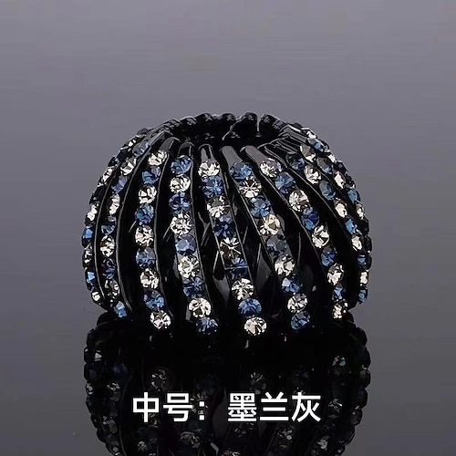 1pc Strass Nest Form Haar Clip elegante Dutt Maker Pferdeschwanz Halter Haar Klaue Haar Styling Zubehör Image
