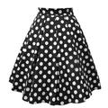 Elegant Polka-Dot Klassisch Retro Vintage 1950s Rock Ein Linienrock Minirock Schaukelrock Damen Karneval Alltagskleidung Urlaub Rock