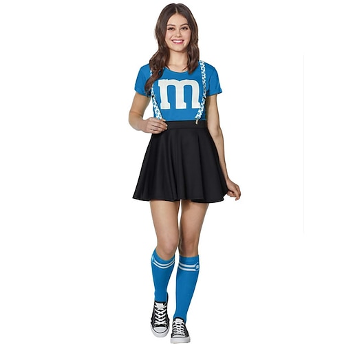 Cheerleader Halloween Cosplay Kostüm Karnevalskostüm Cosplay Sexy Kostüm Erwachsene Damen Karneval Karneval Leistung Party Einfache Halloween-Kostüme Verkleiden