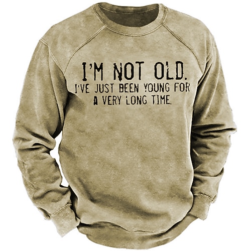 Lustiges Männer Sweatshirt 'Ich Bin Nicht Alt Ich War Nur Sehr Lange Jung.' Witziger Langarm Rundhalsausschnitt Image