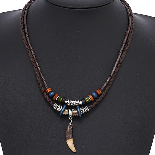 1 Stück Geschichtete Halskette For Herren Damen Strasse Geschenk Täglich Aleación Geflochten Image