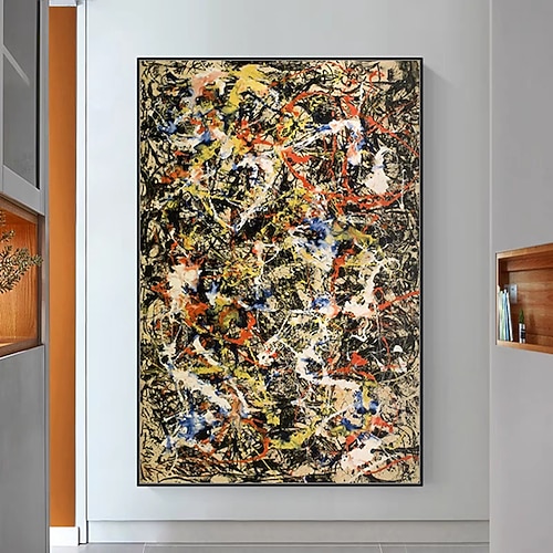 Mintura handgemachte abstrakte Ölgemälde auf Leinwand, Wandkunst, Dekoration, modernes Bild für Heimdekoration, gerolltes, rahmenloses, ungedehntes Gemälde Image