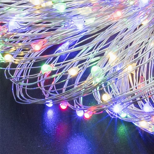 LED Feen Lichterkette Dimmbare Kupferdrahtlichter mit Fernbedienung 50M-500Leds 30M-300Leds 20m-200Leds 10m-100leds für Party Hochzeit Baum Schlafzimmer Dekorationen Image