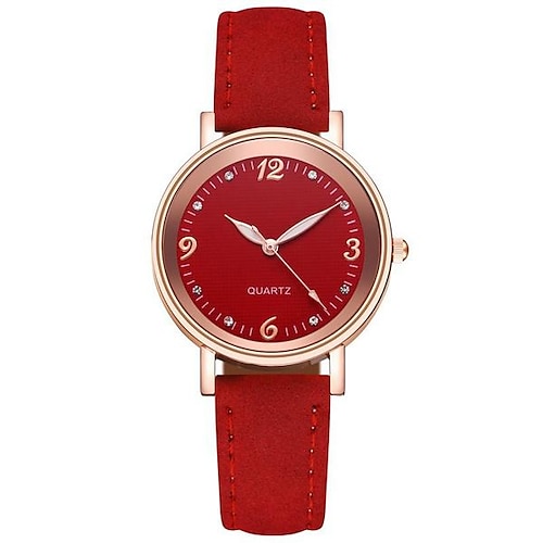 Luxus Damen Quarz Uhr Mode Quarz Damen Armbanduhr High-End schlichte vielfältige Mode Farbrarmband Muttertagsgeschenk für Damen Freizeit passende Uhr Image