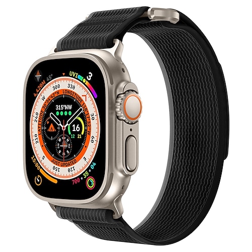Sportarmband Kompatibel mit Apple Watch Armband 38mm 40mm 41mm 42mm 44mm 45mm 49mm Geflochten Verstellbar Atmungsaktiv Nylon Ersatzarmband für iwatch Series Ultra 8 7 6 5 4 3 2 1 SE Image