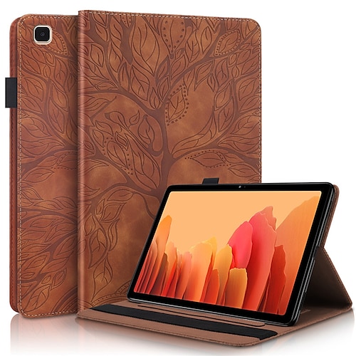 Tablette Hüllenabdeckung Für Samsung Galaxy Tab S8 11'' S7 11'' S6 Lite A8 10.5'' A7 Lite 8.7'' A7 A 8.0 2022 2021 2020 mit Halterung Flipbare Hülle Bleistifthalter Blume PU-Leder Image