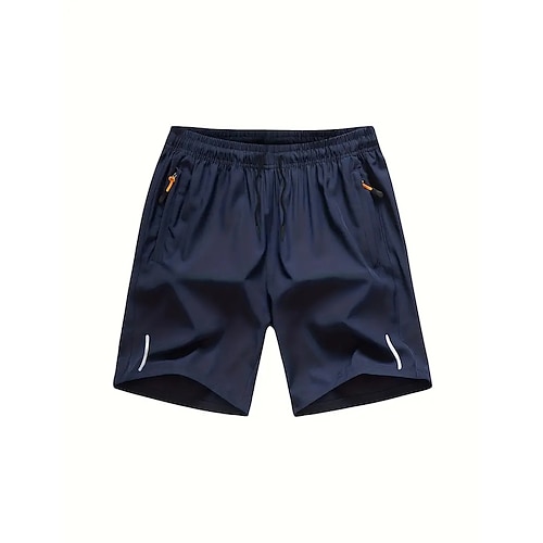 Herren Sportliche Shorts Kurze Sporthose Kurze Sporthose Sport Shorts Sport Ausgehen Wochenende Atmungsaktiv Schnelltrocknend Laufen Bequem Tasche Kordelzug Elastische Taille Glatt Knielänge Gymnastik Image