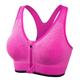 Damen Hohe Unterstützung Sport Bustier bh Sport-BH Bustier Nahtlos Ringer-Rücken-Kleid BH-Oberteil Gefüttert Yoga Fitness Fitnesstraining Atmungsaktiv Stoßfest Freiheit Hellkaki Schwarz Weiß Einfarbig