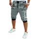 Herren Sportliche Shorts Jogginghose Trainingshose Caprihose Cargotasche Buchstabe Komfort Atmungsaktiv Outdoor Täglich Ausgehen Modisch Brautkleider schlicht Schwarz Rote