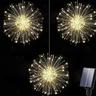 0,3 m Weihnachts-Starburst-Lichter 270 LEDs EL Warmweiß Kühles Weiß Mehrfarbig Feuerwerk / Starburst Lights Solar Solarbetrieben