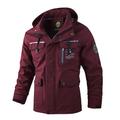 Herren Wanderjacke Parka-Jacke Windjacke für Wanderer Baumwolle Winter Draussen warm Windundurchlässig Winterjacken Unsichtbarer Reißverschluß in voller Länge Angeln Strand Camping / Wandern