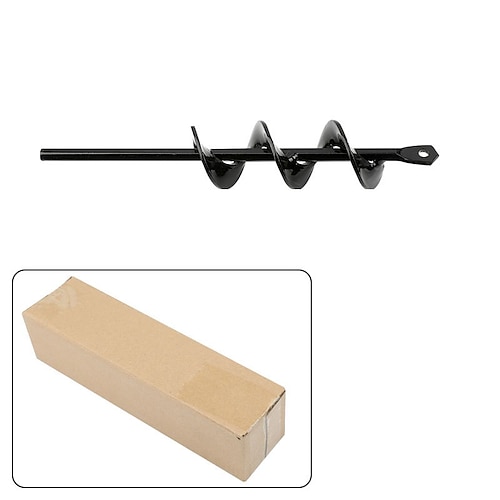 6 Größen Gartenschneckenbohrer Werkzeug Spirallochbagger Erdbohrer Erdbohrer zum Pflanzen von Gartenzäunen Blumenpflanzer Image