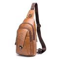 Bull Captain hochwertige Männer echtes Leder Rindsleder Vintage Brust Rucksack Reisemode Cross Body Messenger Umhängetasche