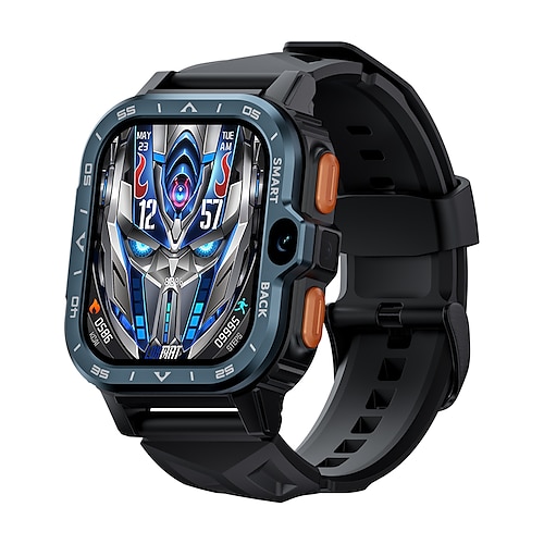 LOKMAT APPLLP 4 MAX Smartwatch 2.02 Zoll Smart Watch Telefon 3G 4G Bluetooth Schrittzähler Anruferinnerung AktivitätenTracker Kompatibel mit Android iOS Damen Herren GPS Freisprechanlage