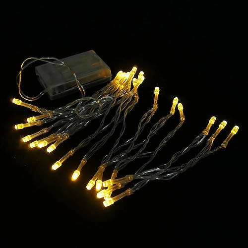 Elegante Hochzeitsfeier Empfang Lichterkette LED Feenlichter Hochzeitszimmerdekoration warmweiß Mehrfarben 1.5m 3m 10m AA Batteriebetrieben Image