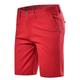 Herren Shorts Kurze Hosen Chino Bermuda Shorts Bermudas Tasche Glatt Komfort Atmungsaktiv Outdoor Täglich Ausgehen Baumwollmischung Modisch Brautkleider schlicht Rote Blau