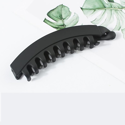Bananen-Haarspangen für Damen, klassische Klammer-Doppelkamm-Clips, Leoparden-Bananen-Pferdeschwanzhalter-Clip für dickes Haar Image