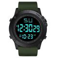 Herren Digitaluhr Multifunktions Militär Outdoor Sportarmbanduhr Leuchtende LED Digitaluhr Großer Ziffernblatt Wasserdicht Gummiband Elektronische Uhr für Schüler