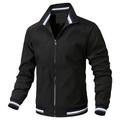 Herren Jacke Freizeitjacke Outdoor Freizeitskleidung Warm Herbst Winter Glatt Modisch Strassenmode Ständer Standard Schwarz Weiß Gelb Blau Grün Jacken