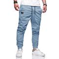 Herren Cargohose Cargohosen Cargohose Jogginghose Jogger Hose Hosen Freizeithose Kordelzug Elastische Taille Elastischer Ärmelbund Glatt Sports Outdoor Laufen Baumwolle Baumwollmischung Strassenmode