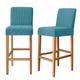 2 Stück Stretch-Barhocker-Abdeckung Pub-Theken-Stuhl-Schonbezug für Esszimmer-Café-Möbel Sitzbezug Stretch-Schutz rutschfest mit elastischer Unterseite