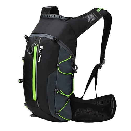 10 L Radfahren Rucksack Wasserdicht Tragbar tragbar Fahrradtasche Nylon Tasche für das Rad Fahrradtasche Radsport Wandern Übung im Freien / Reflexstreiffen Image