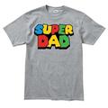 Mario T-Shirt Super Dad Print Streetstyle T-Shirt für Herren Damen Unisex Erwachsene Hot Stamping 100% Baumwolle Casual Daily
