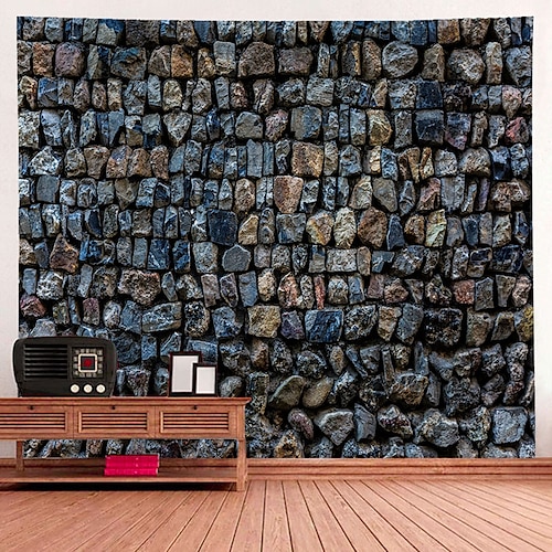 Rock Wandteppich Kunst Dekor Decke Vorhang hängen Zuhause Schlafzimmer Wohnzimmer Dekoration Polyester Wandtuch XXL Natur Image