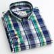 Herren Oberhemd Kariertes Hemd trachtenhemd Hemd Kragenhemd B C D Langarm Plaid / Karomuster Umlegekragen Frühling Herbst Hochzeit Arbeit Bekleidung Button-Down