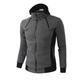 Herren Winterjacke Wintermantel Outdoorjacke Sports Outdoor Freizeitskleidung Herbst Winter Feste Farbe Standard nicht-gerade weiss Dunkelgray Grau Jacken