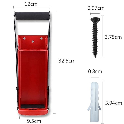 Metall-Dosenzerkleinerer Wandmontierte dickere Metallarme Hochleistungs-Aluminium-Dosenzerkleinerer für das Recycling 16-Unzen-Plastikflaschen-Getränkedosenzertrümmerer 4 Befestigungsschrauben Image