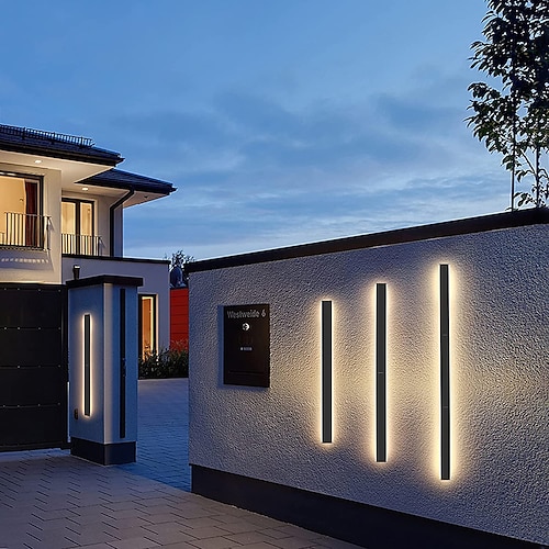 Outdoor-matte LED-moderne Außenwandleuchten Innenwandleuchten Wohnzimmer Außenmetallwandleuchte IP65 220-240V Image