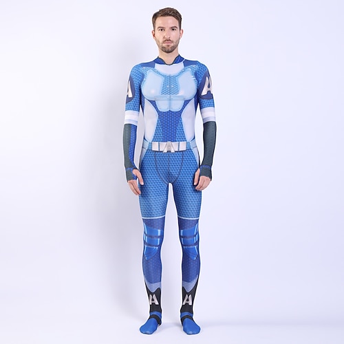 Buchwoche 2026 Heimatländer Sternenlicht Superheld Zentai-Anzüge Umhang Cosplay Halloween for Herren Damen Jungen Erwachsene Maskerade Junggesellinnenabschiedsparty Image