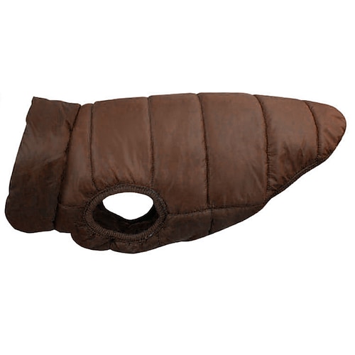 2-lagige, mit Fleece gefütterte, warme Hundejacke für Welpen bei kaltem Winterwetter, weicher, winddichter Mantel für kleine Hunde Image