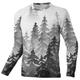 21Grams Herren Downhill Jersey Langarm Schwarz Armeegrün Königsblau Graphic Fahhrad Atmungsaktiv Rasche Trocknung Elasthan Sport Graphic Bekleidung