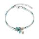 Fusskettchen Modisch Europäisch Boho Damen Körperschmuck Für Festtage Strand Glasperlen Harz Seestern Blau 1 PC