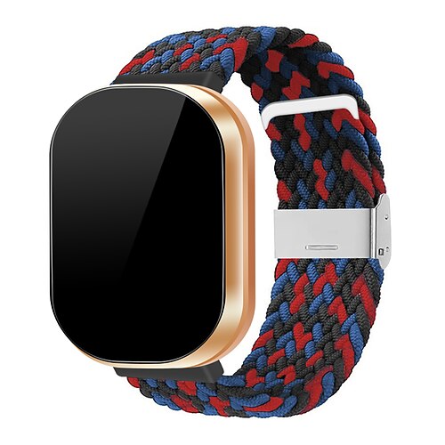 Uhrenarmband für Fitbit Versa 3 Sense Nylon Ersatz Gurt Geflochten Verstellbar Atmungsaktiv Solo-Loop Armband Image