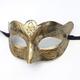 Halloween Ball Party Maske Retro Prinz Flachkopfmaske Antik Bronze Halbgesichtsmaske schwarz dekorativ für Herren und Damen