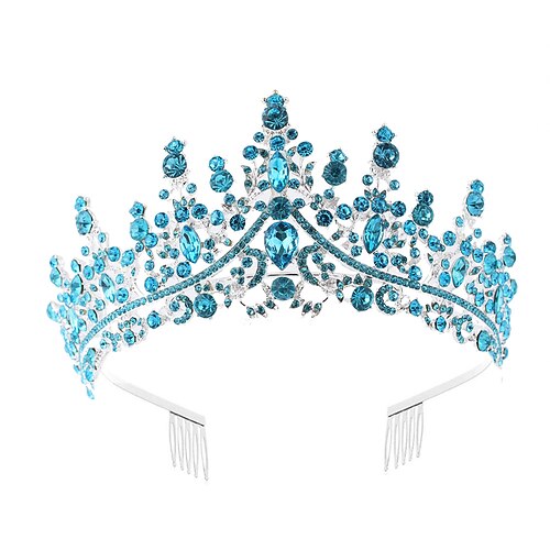 Multi-Diamant-Krone, Hochzeits-Kopfschmuck, Haarschmuck, Bankett-Kopfschmuck, Krone, Ball, Party, Brautkopf Image